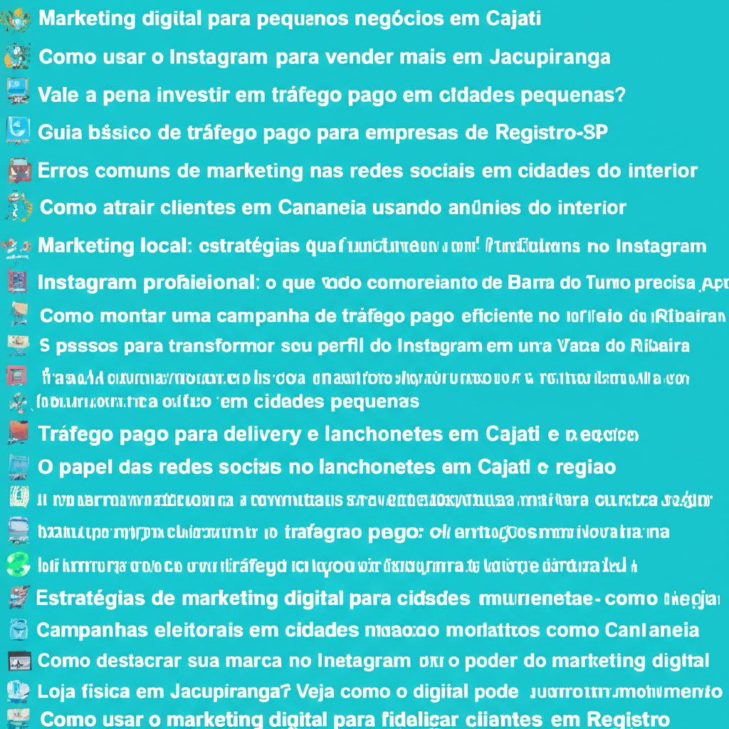 Marketing digital para pequenos negócios em Cajati

Como usar o Instagram para vender mais em Jac